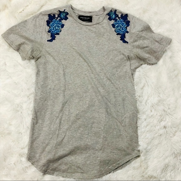 Pacsun gray short sleeve shirt men’s size S - Picture 1 of 6